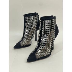 INC International Concepts Women's Senalda Booties - Silver Bling 6M
